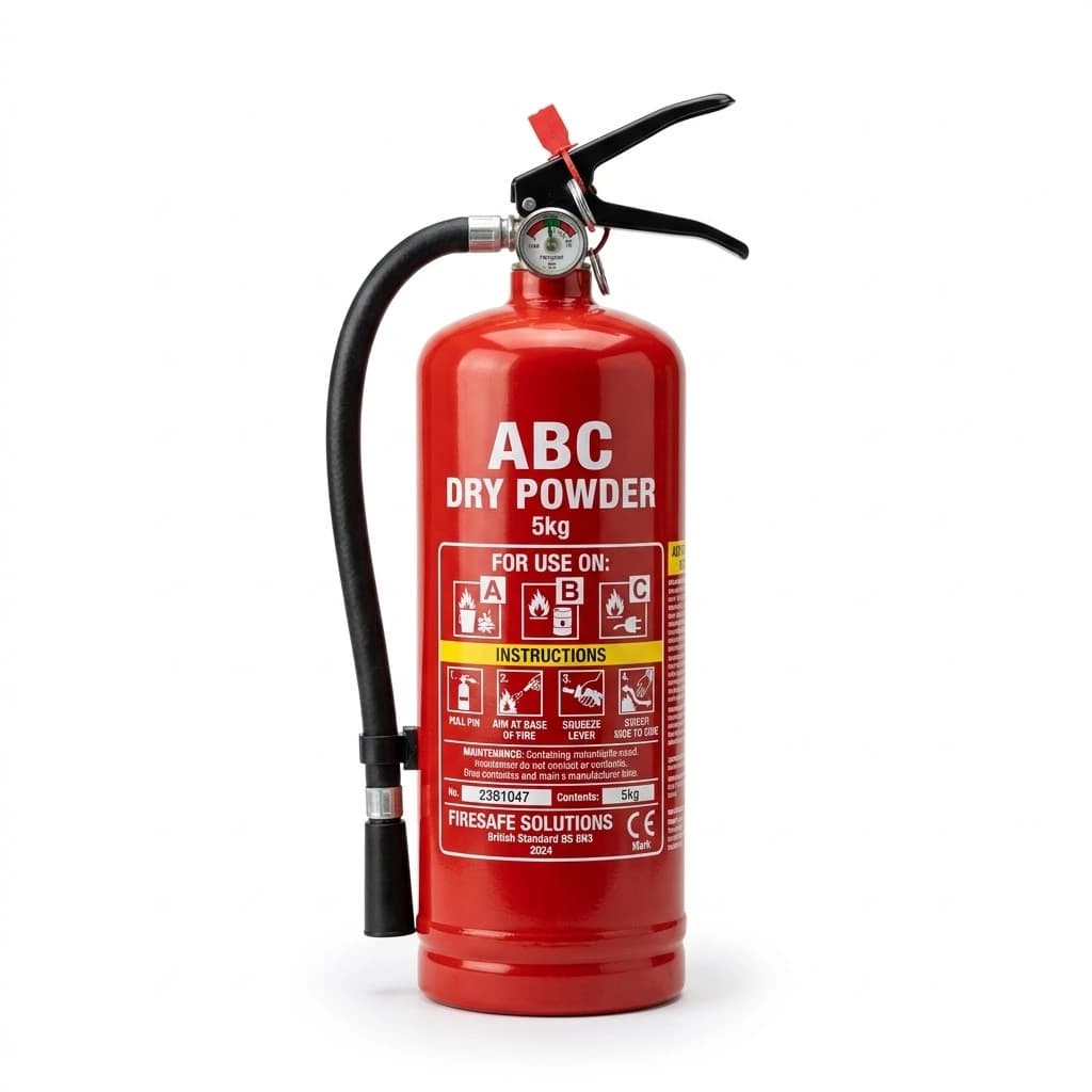 FireTect 5kg ABC Dry Powder Fire Extinguisher
