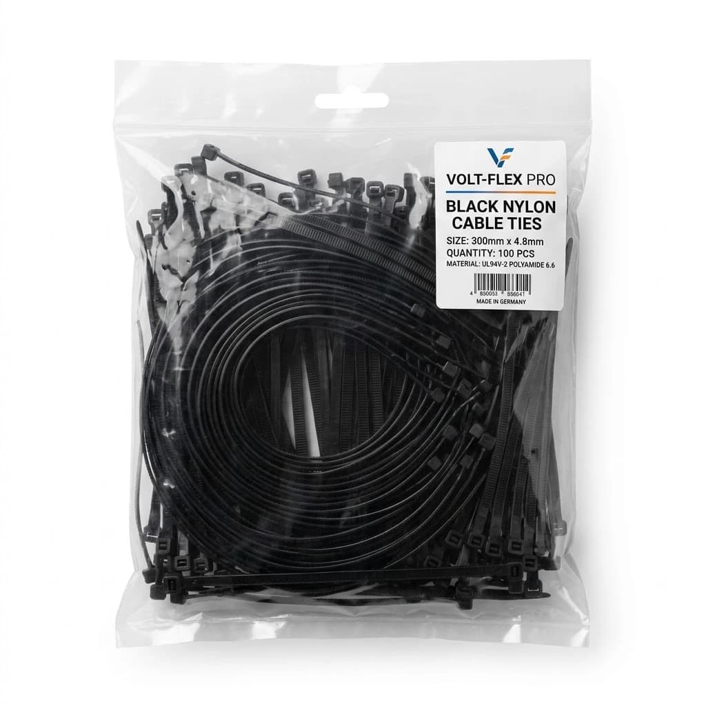 Heavy Duty Nylon Cable Tie Pack (100pcs)