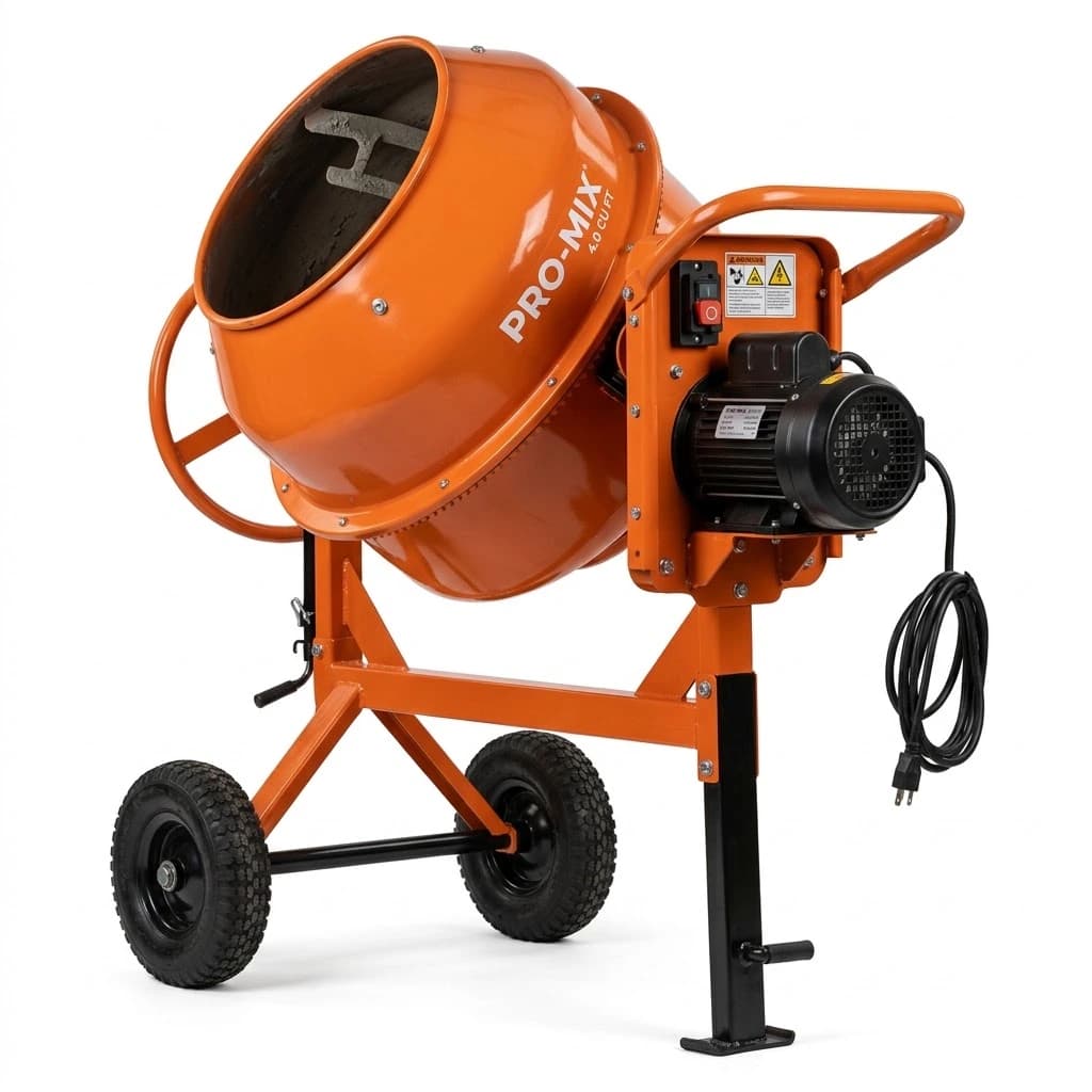 200L Portable Electric Concrete Mixer